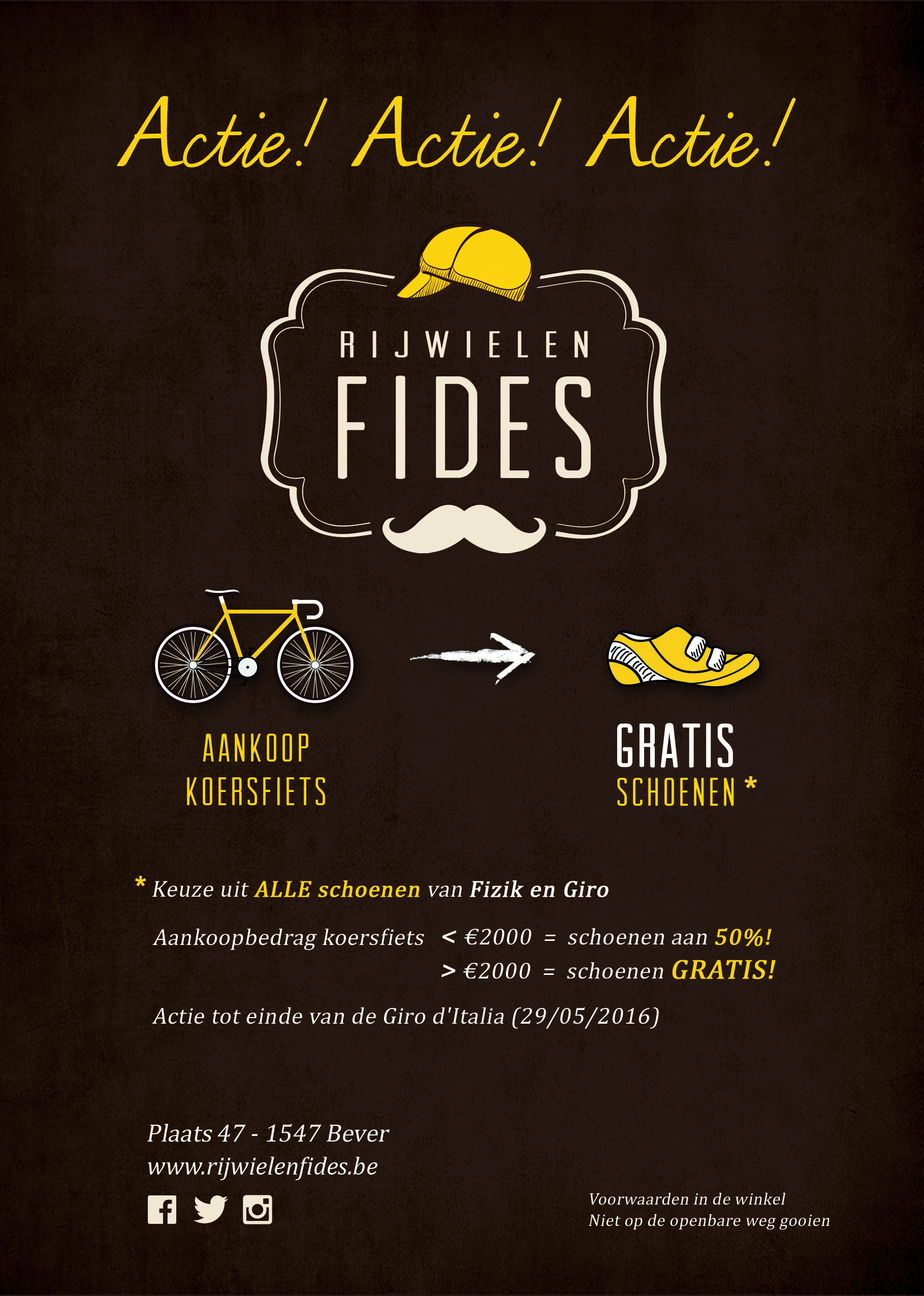 Koersfiets kopen = schoenen naar keuze krijgen!